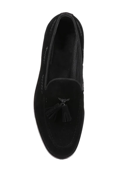 Shoetyle - Siyah Süet Deri Erkek Klasik Ayakkabı 250-2350 - 5