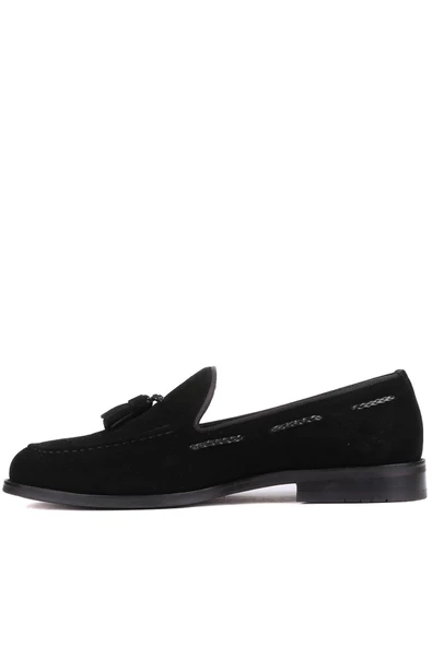 Shoetyle - Siyah Süet Deri Erkek Klasik Ayakkabı 250-2350 - 4