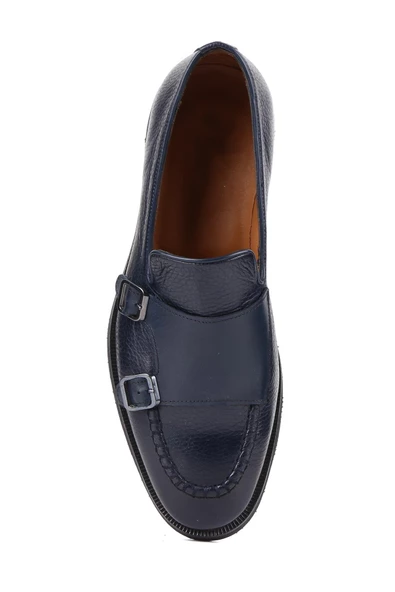 Shoetyle - Lacivert Deri Tokalı Erkek Klasik Ayakkabı 250-2750 - 5
