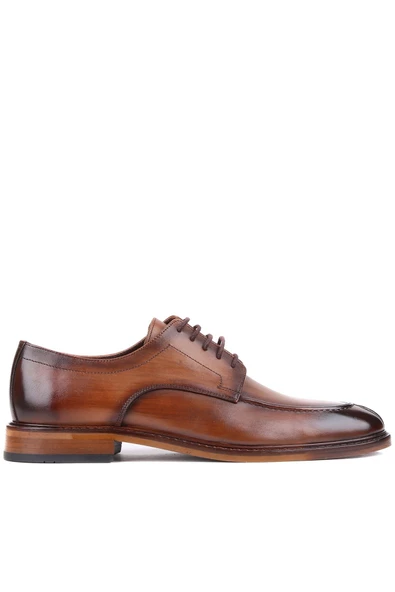 Shoetyle - ÖZEL ÜRETİM - Taba Deri Bağcıklı Erkek Klasik Ayakkabı 250-2780 ürün görseli