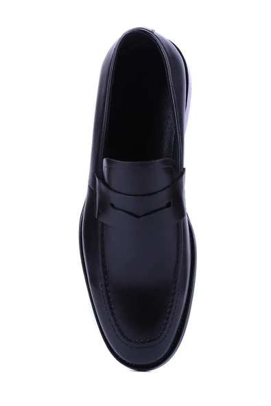 Fosco - Siyah Hakiki Deri Erkek Günlük Ayakkabı 2005 - 6932 - Resim 5