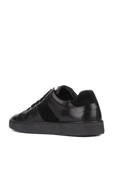 Shoetyle - Siyah Deri Bağcıklı Erkek Günlük Ayakkabı 250-1100 - 4