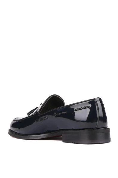 Shoetyle - Lacivert Rugan Deri Erkek Klasik Ayakkabı 250-2350 - Resim 4