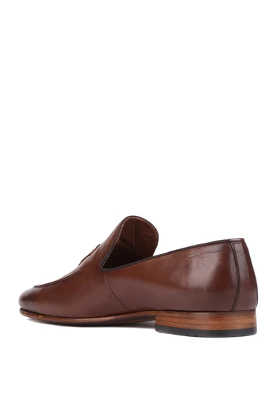 Shoetyle - Kahverengi Deri Erkek Klasik Ayakkabı 250-2352 - 4