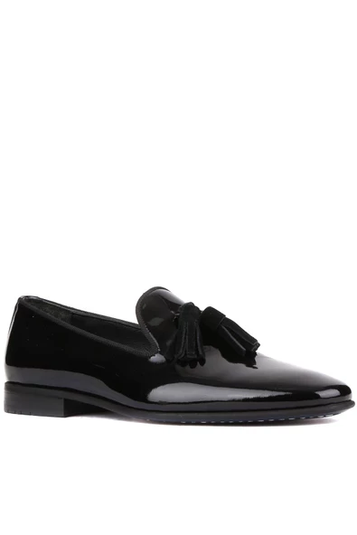Shoetyle - Siyah Rugan Deri Erkek Klasik Ayakkabı 250-2351 - 2