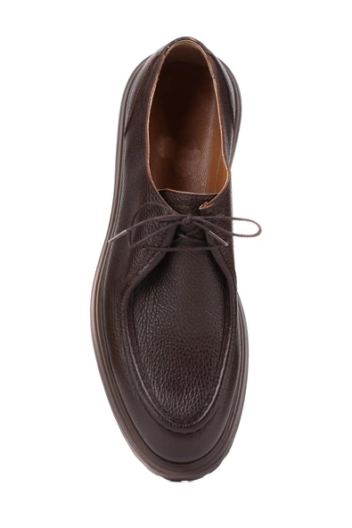 Shoetyle - Kahverengi Deri Bağcıklı Erkek Günlük Ayakkabı 250-1617 - Resim 5