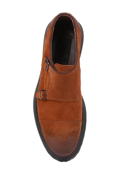 Shoetyle - Taba Süet Tokalı Erkek Klasik Ayakkabı 250-2379 - Resim 5