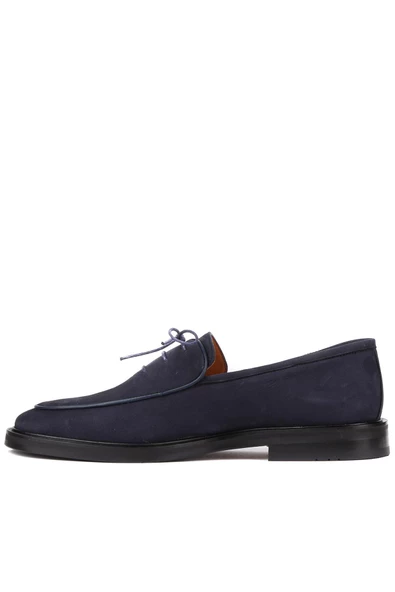 Shoetyle - Lacivert Nubuk Bağcıklı Erkek Klasik Ayakkabı 250-7511 - 3