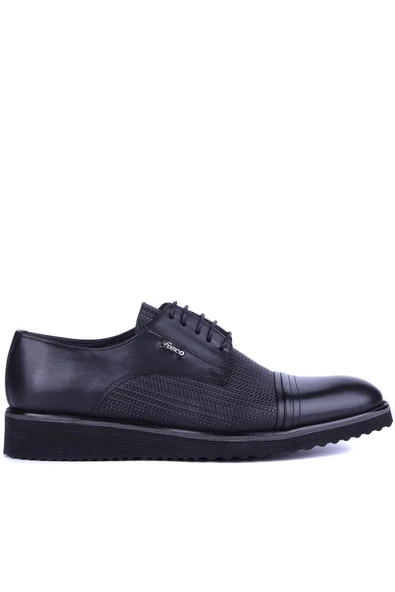 Fosco - Siyah Hakiki Deri Erkek Günlük Ayakkabı 7042 - 6945 ürün görseli