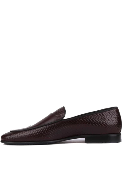 Shoetyle - Kahverengi Deri Tokalı Erkek Klasik Ayakkabı 250-2300 - Resim 3