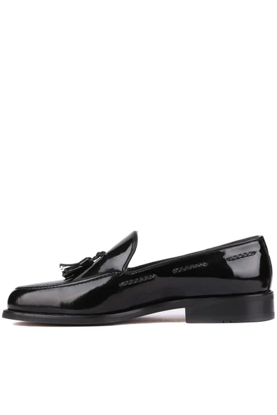 Shoetyle - Siyah Rugan Deri Erkek Klasik Ayakkabı 250-2350 - Resim 3