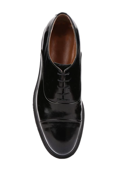 Shoetyle - Siyah Rugan Deri Bağcıklı Erkek Klasik Ayakkabı 250-2030 - Resim 5