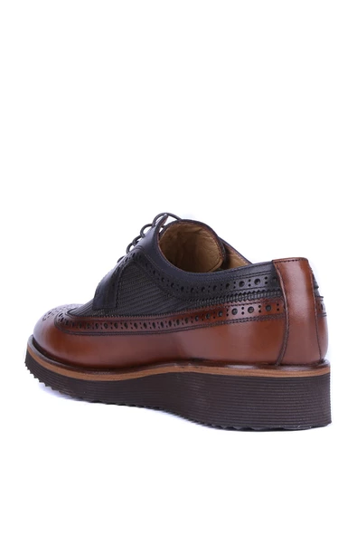 Fosco - Taba, Lacivert Hakiki Deri Erkek Günlük Ayakkabı 1106 43 816 158 - 6962 - Resim 4