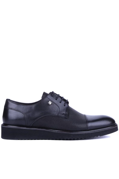 Fosco - Siyah Hakiki Deri Erkek Günlük Ayakkabı 2918 - 6940 ürün görseli