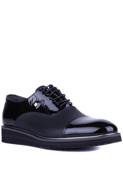 Fosco - Siyah Hakiki Rugan Deri Erkek Günlük Ayakkabı - 1566 - 6963 - Resim 2