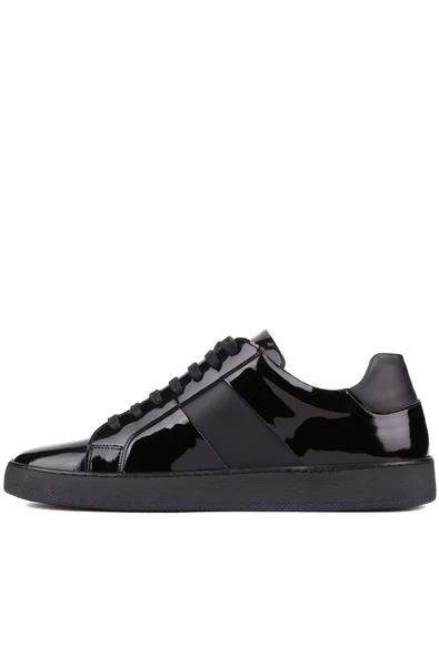 Shoetyle - Siyah Rugan Deri Bağcıklı Erkek Günlük Ayakkabı 250-1100 - Resim 3