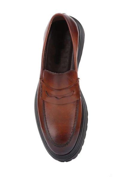 Shoetyle - Taba Deri Erkek Klasik Ayakkabı 250-2371 - Resim 5