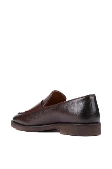 Shoetyle - Kahverengi Deri Tokalı Erkek Klasik Ayakkabı 250-2750 - 4