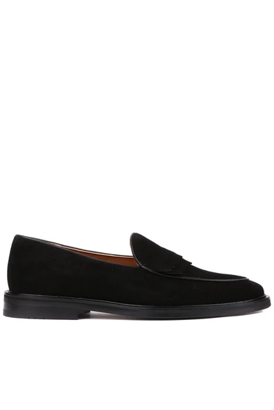 Shoetyle - Siyah Süet Bağcıksız Erkek Günlük Ayakkabı 250-7510 ürün görseli