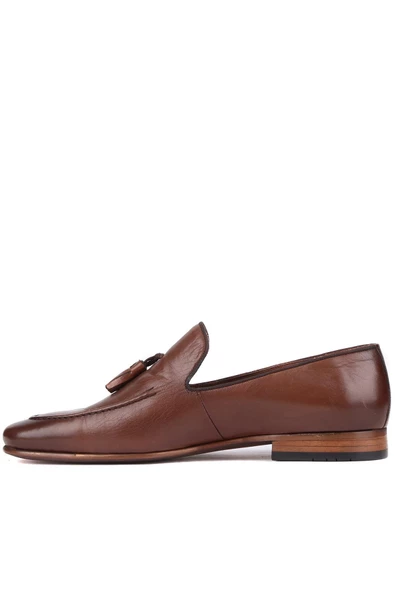 Shoetyle - Kahverengi Deri Erkek Klasik Ayakkabı 250-2352 - 3