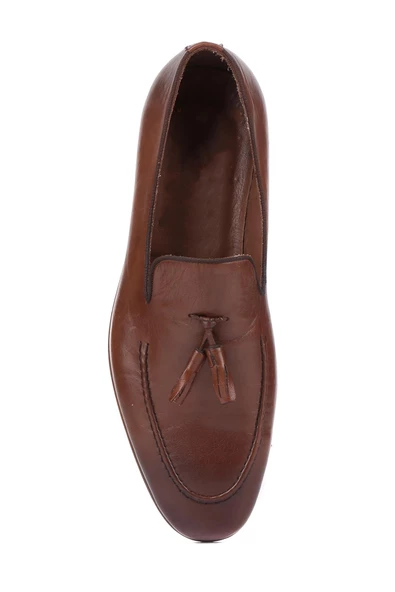 Shoetyle - Kahverengi Deri Erkek Klasik Ayakkabı 250-2352 - 5