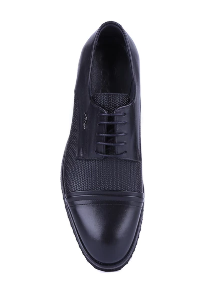 Fosco - Siyah Hakiki Deri Erkek Günlük Ayakkabı 7042 - 6945 - Resim 5