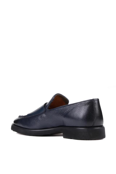 Shoetyle - Lacivert Deri Tokalı Erkek Klasik Ayakkabı 250-2750 - 4