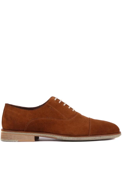 Shoetyle - Taba Süet Bağcıklı Erkek Klasik Ayakkabı 250-2030