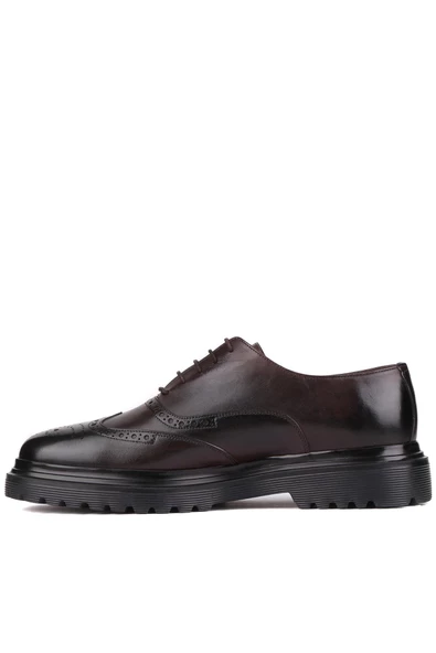 Shoetyle - Bordo Deri Bağcıklı Erkek Klasik Ayakkabı 250-400 - 3