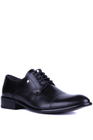 Fosco - Siyah Hakiki Deri Erkek Klasik Ayakkabı 5045 - 6943 - Resim 2