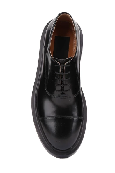 Shoetyle - Siyah Açma Deri Bağcıklı Erkek Klasik Ayakkabı 250-2014 - Resim 5