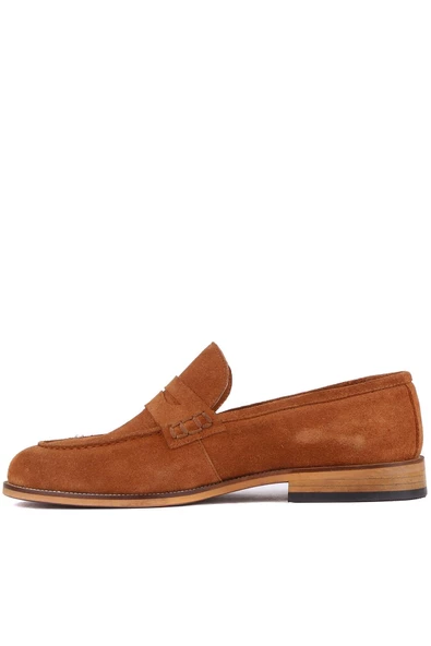 Shoetyle - Taba Süet Deri Erkek Klasik Ayakkabı 250-2370 - Resim 3