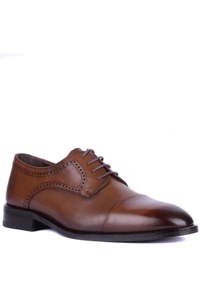 Fosco - Taba Hakiki Deri Erkek Klasik Ayakkabı 9754  - 6957 - Resim 2