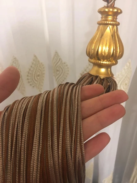 NİVEMESHOME KAHVE-VİZON KARMA SAÇAKLI TAVAN TOPLAMA BRAÇOL - 2