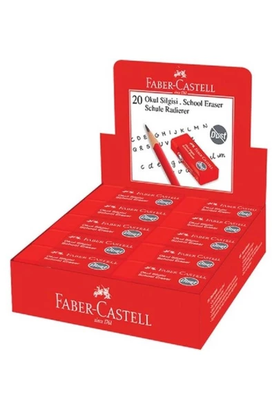 Faber-castell Öğrenci Silgisi 20 Li 5130187222 (20 Li Paket)