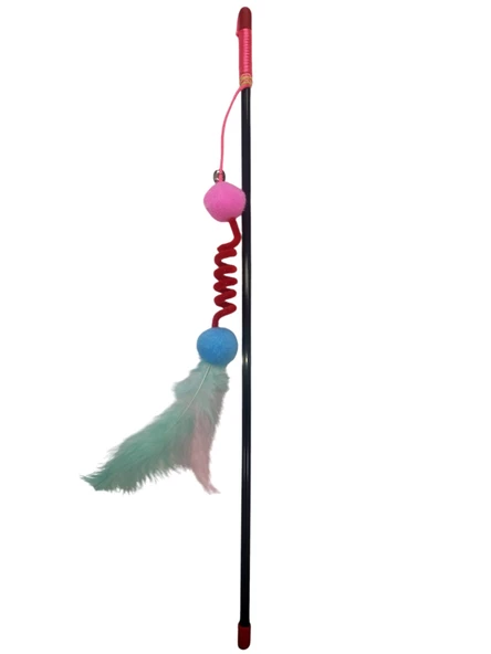 CatMozz Fırıldak Kedi Oyuncağı Oltası 45 cm - 2