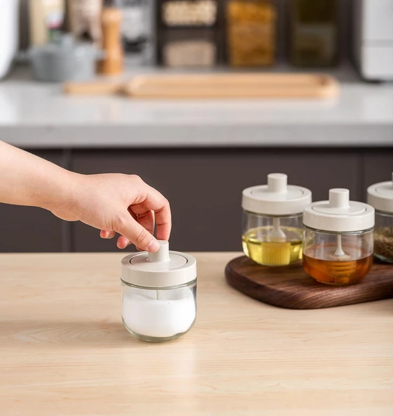 Pinmoo Prachic Kaşıklı 2 li Baharatlık Set - 4