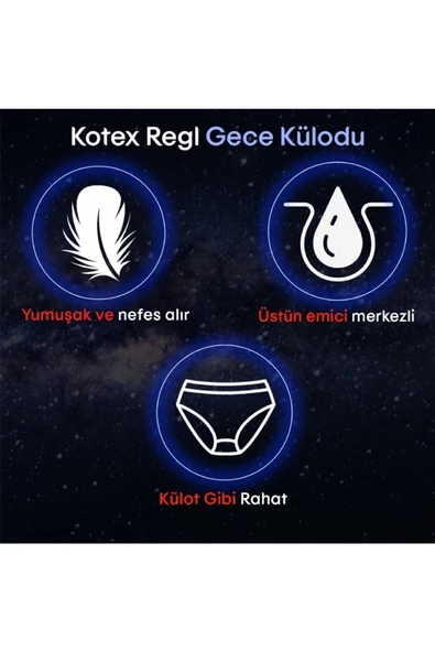 Kotex Regl Gece Külodu 2'li 5 Paket - 5