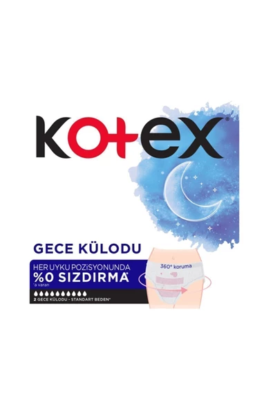 Kotex Regl Gece Külodu 2'li 5 Paket - 2