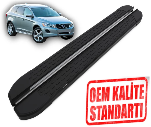 XC60 2009 2010 2011 2012 2013 2014 2015 2016 2017 ARACA ÖZEL NEVADA SİYAH YAN BASAMAK ürün görseli 1