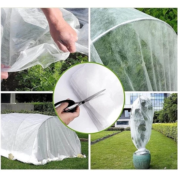 12,8x5 METRE 25gr AGRİL ISI DON ÖRTÜSÜ, ZİRAİ DON KIRAĞI ÖRTÜ KARPUZ ÇİLEK ÖRTÜSÜ, SERA TOPRAK ÖRTÜSÜ ELYAF BİTKİ KORUMA ÖRTÜSÜ - Resim 8