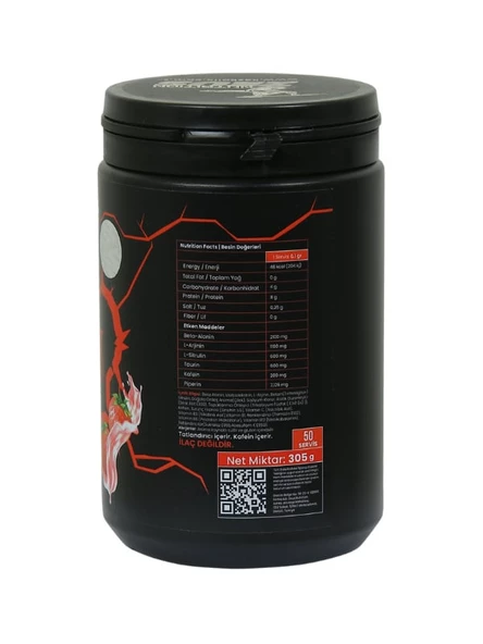 Zeus Nutrition Pre-Workout 305Gr-Çilek - 2