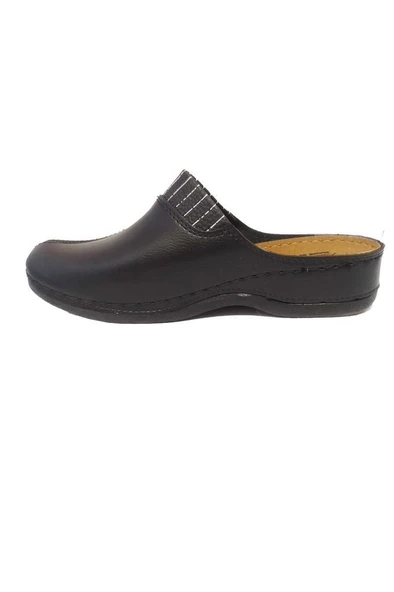 Mulex 2560-24 Deri Anatomik Sabo Kadın Terlik - 2