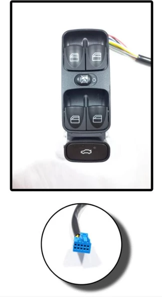 Mercedes w203 Uyumlu Ön Sol Cam Düğmesi 2000-2007 - 3