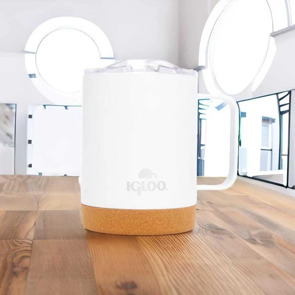 Igloo Cork Mug 350ml Beyaz STD - 6