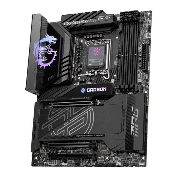 MSI MPG Z890 CARBON WIFI-7 DDR5 THUNDERBOLT-HDMI-DP PCIE 5.0 1851P ATX - Resim 3