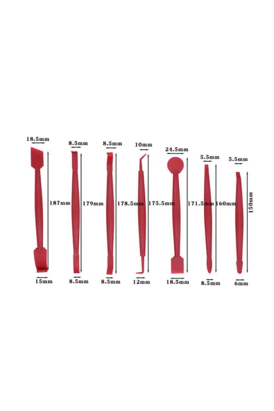 Araba Cam Filmi Etiket Sökme Kaplama Kazıma Seti 7 Parça - 4