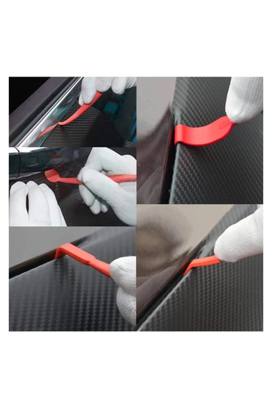 Araba Cam Filmi Etiket Sökme Kaplama Kazıma Seti 7 Parça - 3