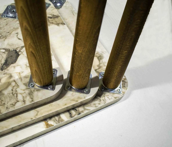 Zigon Sehpa Ahşap Torna Ayak Efes Kr 1001 - Resim 2