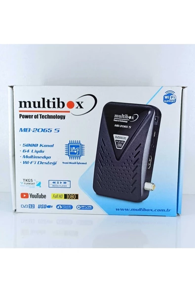 MULTİBOX MB-2065 S USB/WİFİ UYUMLU HD UYDU ALICISI